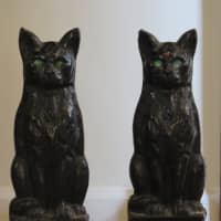 <p>Antique cats were on display in Bedford.</p>