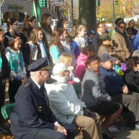 <p>Greenburgh Police Chief Joseph DeCarlo, left, joined the dignitaries in honoring residents on Veterans Day.</p>