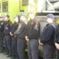 <p>Hartsdale firefighters honored local veterans.</p>