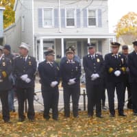 <p>Veterans are honored in Peekskill on Veterans Day. </p>