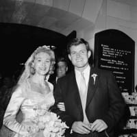 <p>John F. Kennedy can narrowly be seen at his brother&#x27;s wedding in Bronxville.</p>