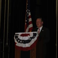 <p>Fairfield First Selectman Michael Tetreau is the master of ceremonies at Monday night&#x27;s swearing-in ceremony of the newly elected town officials. </p>
