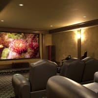 <p>The home theater</p>