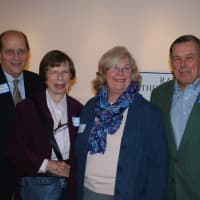 <p> Peter and Mickie Eschweiler and Lynn and Peter Russell, all of Pleasantville, got together at a recent reception at The Schoolhouse Theater in Croton Falls supporting Allied Community Enterprises.</p>