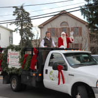 <p>Santa parades towards McArdle&#x27;s Florist and Garden Center in the fifth annual Greenwich Reindeer Festival.</p>