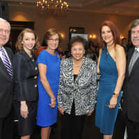 <p>Mike Divney, Chairman of the Board of Directors (White Plains), Susan Fox, President of White Plains Hospital (Larchmont), Brenda Oestreich of Scarsdale, Rep. Nita Lowey (Rye) and Jon B. Schandler, CEO of White Plains Hospital (Chappaqua)</p>
