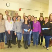 <p>Parents and community members helped the students prepare the lunches. </p>