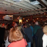 <p>Guests pack the newly opened Little Barn pub in Westport Wednesday night.</p>