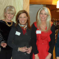 <p>Erica Jensen, Suzanne Griffith, Guests include (left to right) Amy Rowe-Smith, Heather Cavanaugh and First Selectman Jayme Stevenson.</p>