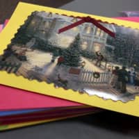 <p>Students from all over Fairfield County send in letters to be put into the boxes that go to the troops. </p>