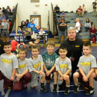 <p>Mad Bulls (left to right) at Bristol included coach Jason Singer, his son Jason Singer, Mikey Bartush, Colin Falla, Jack Cahill, Nicholas Singer, Coach Art Schad, Jacob Gonzales and Doug Cahill. Missing is Zavier Hernandez. </p>
