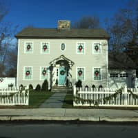 <p>This Fairfield house on Unquowa Road is all decked out for the holiday.</p>