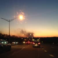 <p>Smoke from the Yonkers blaze was visible from the Saw Mill River Parkway.</p>