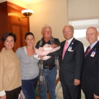 Greenwich Hospital Presents Welcome Basket To Family Of New Year's Baby