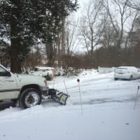 <p>The plows across Fairfield County are hard at work clearing roads and driveways Friday morning. </p>