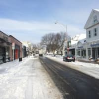 <p>Downtown Westport is pretty much deserted with temperatures dipping into the single digits. </p>