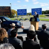 <p>Gov. Andrew Cuomo announced texting zones at I-684 and I-87 in Westchester in an effort to curb texting while driving.</p>