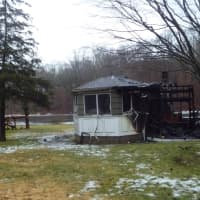 <p>A fire destroyed a home at 21 Faraway Rd. in Armonk.</p>