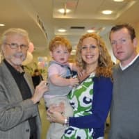 <p>Expectant parents Deirdre Callahan and Vincent McManus (right) brought along granddad Daniel Callahan and son, Donovan to the Pregnancy Primer. The Bronxville couple are expecting their second child in May.
</p>