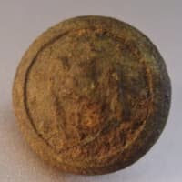 <p>This Naval cuff button is believed to be from the Civil War era, or earlier. </p>