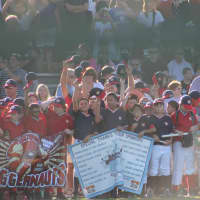 <p>The New Rochelle Braves at Cooperstown in a dream visit to the Hall of Fame last summer.</p>
