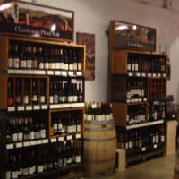 <p>A selection of the wine available at the Wine Cellar, which opened  in the Rye Ridge Shopping Center in September.</p>