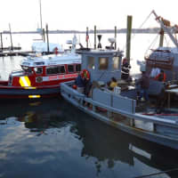 <p>The boat remains at its East Norwalk dock throughout the incident. </p>