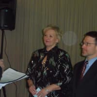 <p>Diane Cummins, left, and J. Philip Faranda are installed as presidents of their respective organizations at the gala.</p>