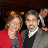 <p>Nina Betancourt and Joe Monaco attended the gala.</p>