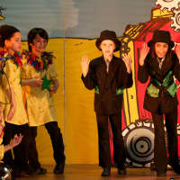 <p>Kids perform in the Children&#x27;s Theater Company production of Yertle the Turtle at the Ford Theater in Peekskill.</p>