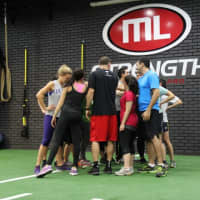 <p>A sports conditioning class at ML Strength in White Plains.</p>