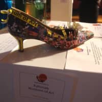 <p>Several community organizations in and around Bedford made special shoes to pay tribute to Roberts&#x27;s signature high heels.</p>