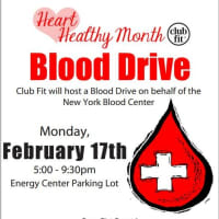 <p>Club Fit will hold a blood drive at its Jefferson Valley location on Monday, Feb. 17. </p>