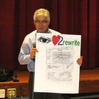 <p>Children&#x27;s Author David Adler showed students at Grafflin Elementary School how a book is made and published. </p>