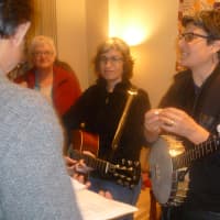 <p>Musicians and friends shared songs and memories of Pete Seeger at a memorial in Beacon Sunday, Feb. 2.</p>