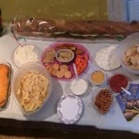 <p>Northern Westchester&#x27;s Charlie DeMatteo had his Super Spread out for the game.</p>