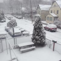 <p>Roads in Hastings-on-Hudson were covered early Monday.</p>