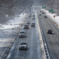 <p>The Saw Mill River Parkway in Greenburgh on Tuesday following Monday&#x27;s snowstorm that brought nearly 9 inches of snow to parts of Westchester.</p>