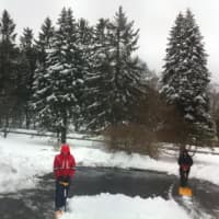 <p>There was no school Wednesday in Wilton, so Nick And Matías go to work clearing out the snow. </p>