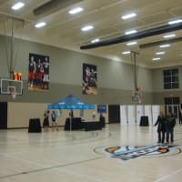 <p>The Life Time Fitness complex in Harrison includes two full basketball courts.</p>