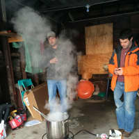 <p>The majority of the brewing takes place in the Black Rock garage of John Wagner, on a propane-fueled flame. </p>