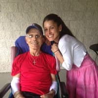 <p>Christina Yackery, right, and her father, Vince, have been supported by the Darien community since a fall last April left Vince paralyzed.</p>