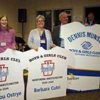 <p>Long-time Boys and Girls Club staff members Dennis Munson, Barbara Cutri and Betty Lou Ostrye were honored for decades of service. </p>