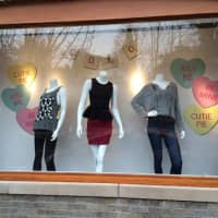 <p>The window display at PopShop Style in Dobbs Ferry.</p>