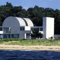 <p>The 1981 home designed by Myron Goldfinger is 125 feet long and is found in Sam&#x27;s Point on Long Island. </p>