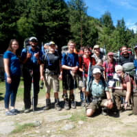 <p>Andrew Allison-Godfrey and other students in the National Outdoor Leadership School get ready for their trip in India.</p>