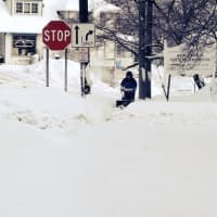 <p>More than a foot of snow fell on Ridgefield in the nor&#x27;easter. </p>
