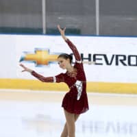 <p>Stamford native 13-year-old Madison Borsellino competes last year in Lake Placid, N.Y., site of the 1980 Winter Olympics. </p>