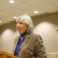 <p>Town Supervisor Susan Carpenter, seen in a file photo, recently discussed working together with Chappaqua Crossing&#x27;s developer.</p>