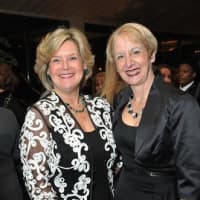 <p>Executive Director Ellen Lynch and Marsha Gordon</p>